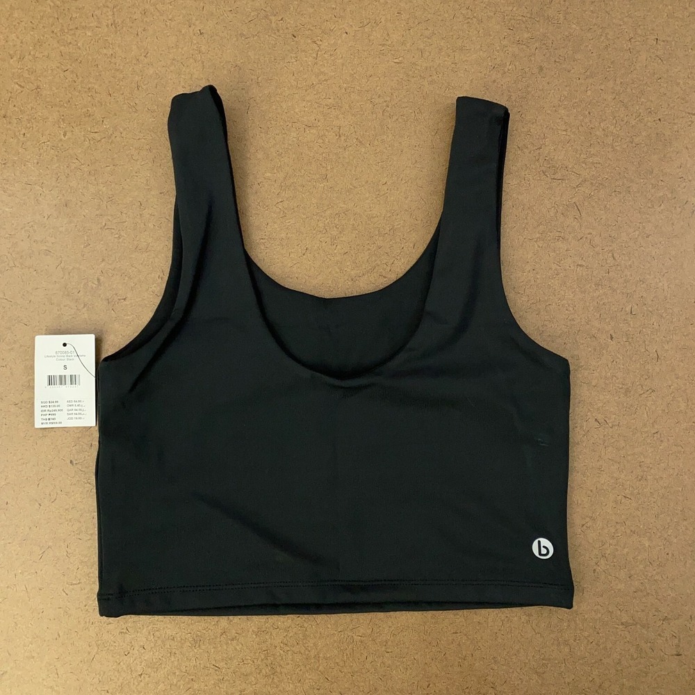 Cotton:On IBody Women's Size Small Black Lifestyle Scoop Back Vestlette NWT